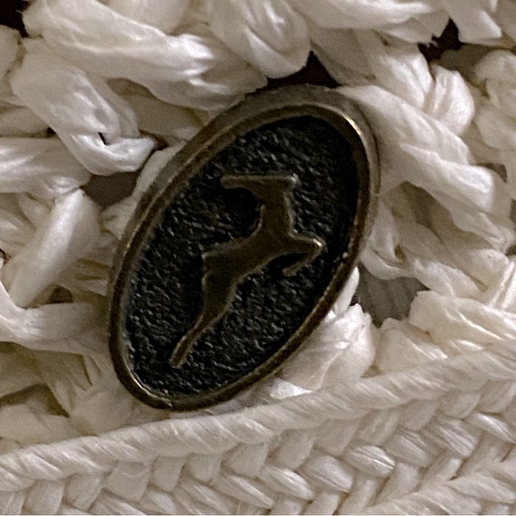 Cream Woven Hat with Accent Back Tie - Picture 4 of 6